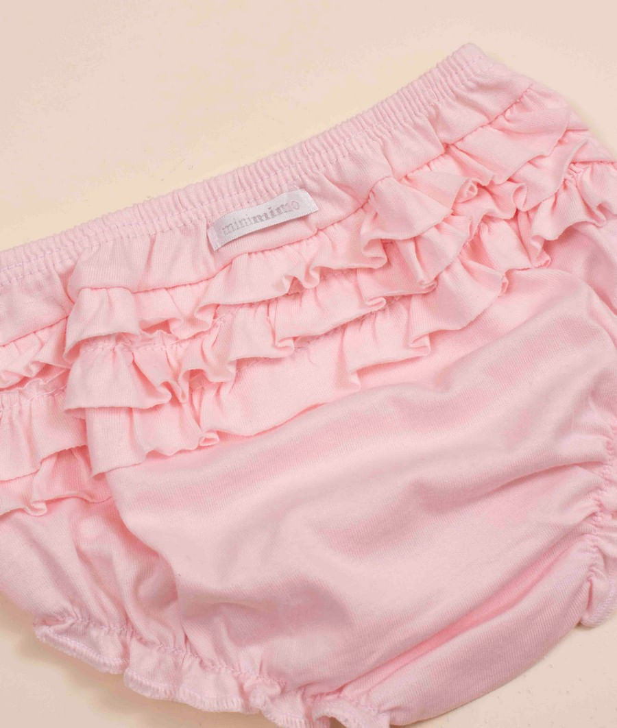 Mini Boden Top Bambina Con Volant Ricamato Rosa - Taglia Boto - Leggero Difetto