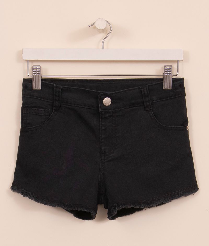 SHORT-DENIM-JR-BLACK